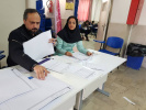 بازدید معاون پژوهش و فناوری و معاون دانشجویی- فرهنگی و مدیر حراست دانشگاه آزاد اسلامی واحد تهران غرب از روند برگزاری امتحانات پایان نیمسال اول ۹۹-۹۸