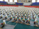 شرکت اساتید بسیجی دانشگاه آزاد اسلامی واحد تهران غرب در مراسم رزمایش کمک مومنانه  واحد تهران مرکزی