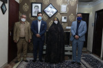دیدار صمیمانه مسئولین واحد تهران غرب با خانواده شهید مدافع حرم، شهید سید مصطفی موسوی و شهید مدافع سلامت، شهیده کبری باقری